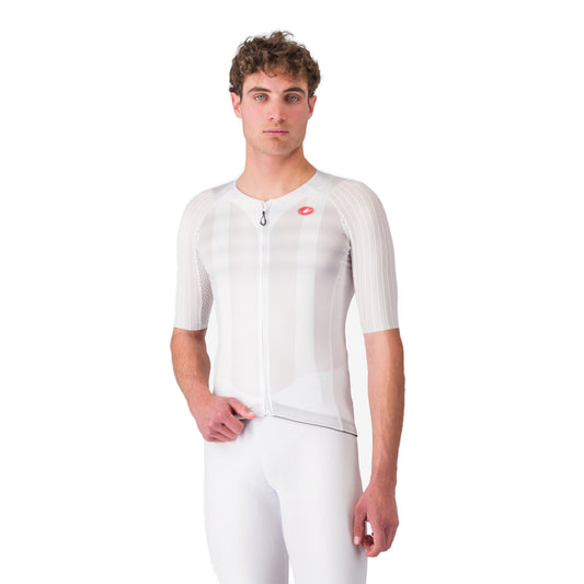 Maillot CASTELLI AERO RACE 8S de manga corta blanco
