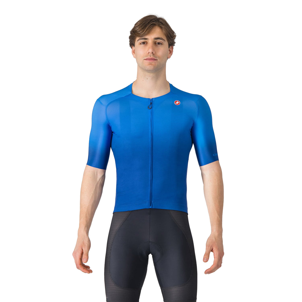 Maillot CASTELLI UPF de manga corta azul