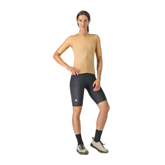 Maillot CASTELLI UNLIMITED de manga corta para mujer marrón