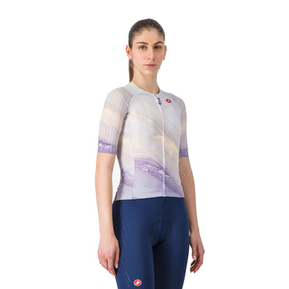 Maillot CASTELLI AERO PRO 8S de mujer de manga corta multicolor