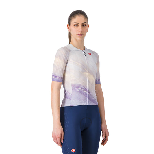 Maillot CASTELLI AERO PRO 8S de mujer de manga corta multicolor
