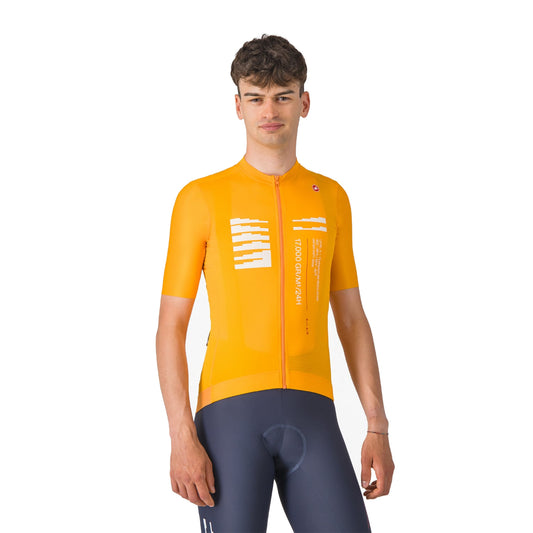 Maillot CASTELLI ESPRESSO R--A/D de manga corta naranja