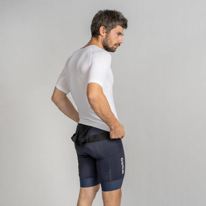 Camiseta interior de manga corta GRIPGRAB PACR SUMMER SEAMLESS blanca