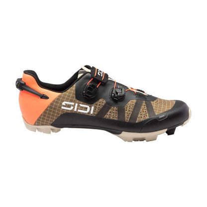 Zapatillas de MTB XC/gravel SIDI AERON marrones/negras/naranjas