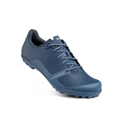 Zapatillas de MTB XC/gravel CRANKBROTHERS CANDY LACE azules — vista de tres cuartos