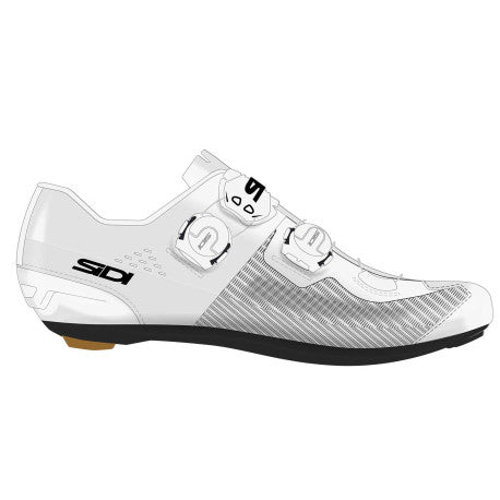 Zapatillas de carretera SIDI GENIUS 10 KNITTED Blanco