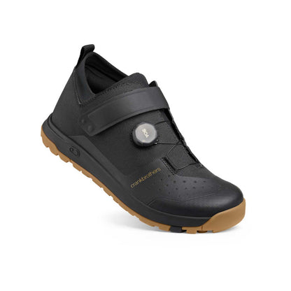 Zapatillas de MTB CRANKBROTHERS STAMP TRAIL BOA negras/goma — vista de tres cuartos