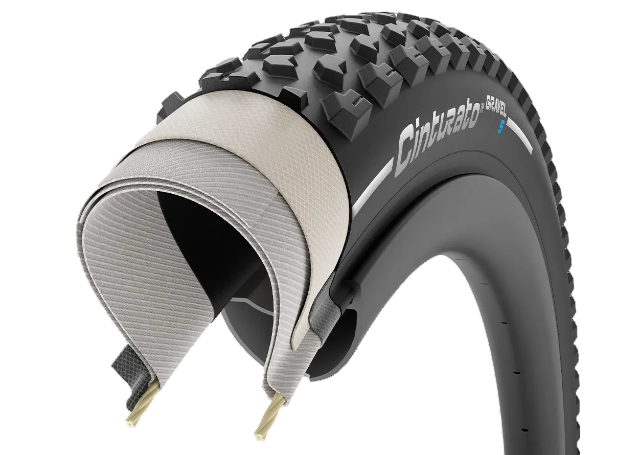 Neumático PIRELLI CINTURATO GRAVEL S 700x40c Tubeless Ready Negro