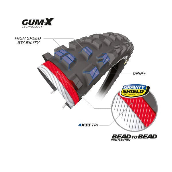 Neumático rígido MICHELIN DH34 BIKE PARK Performance Line 29x2.40 Tubeless Ready