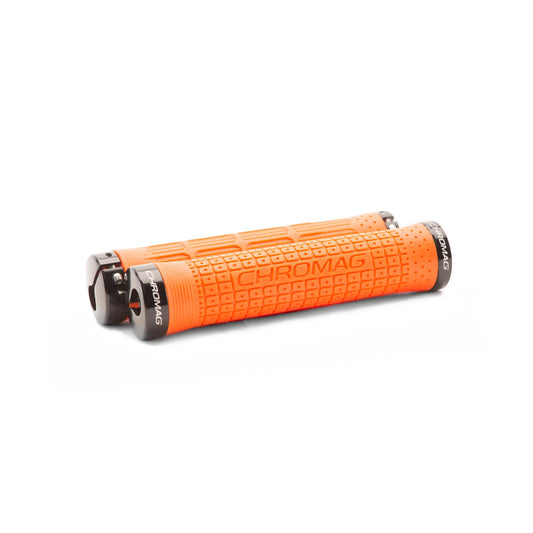 Puños CHROMAG CLUTCH Lock-On 142 mm Naranja/Negro