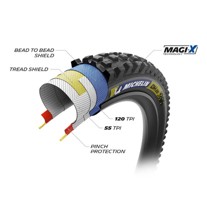Neumático MICHELIN DH22 Racing Line 27.5x2.40 Tubeless Ready Flexible
