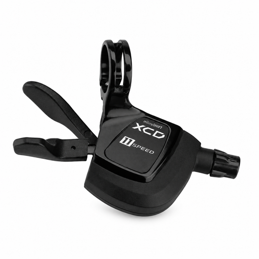 Mando de cambio derecho MICROSHIFT XCD Xpress Plus SL-M861R 11V — vista del producto sobre fondo blanco