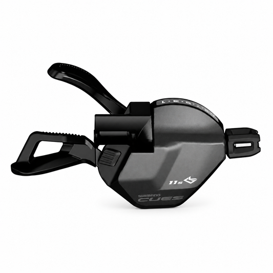 Mando de cambio derecho SHIMANO CUES 11V SL-U8000 Linkglide con indicador (montaje en la maneta) — vista del producto sobre fondo blanco