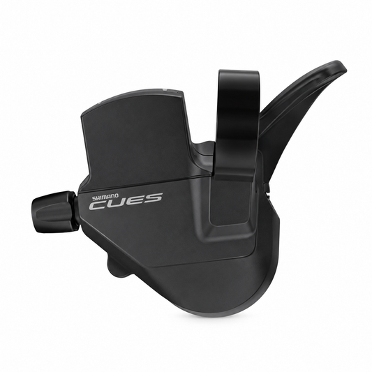 Mando de cambio izquierdo SHIMANO CUES SL-U4000-L 2V — vista del producto sobre fondo blanco