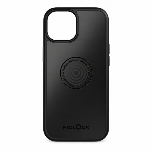 Funda FIDLOCK VACUUM para iPhone 15 — vista del producto sobre fondo blanco