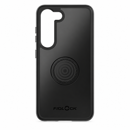 Funda FIDLOCK VACUUM para Samsung S23 negra — producto sobre fondo blanco