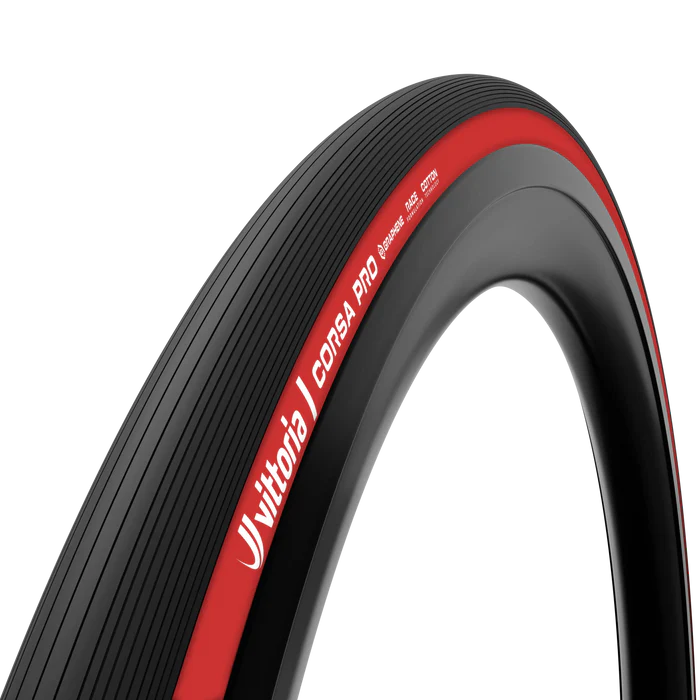 Neumático VITTORIA CORSA PRO 700c Tubeless Ready Rojo
