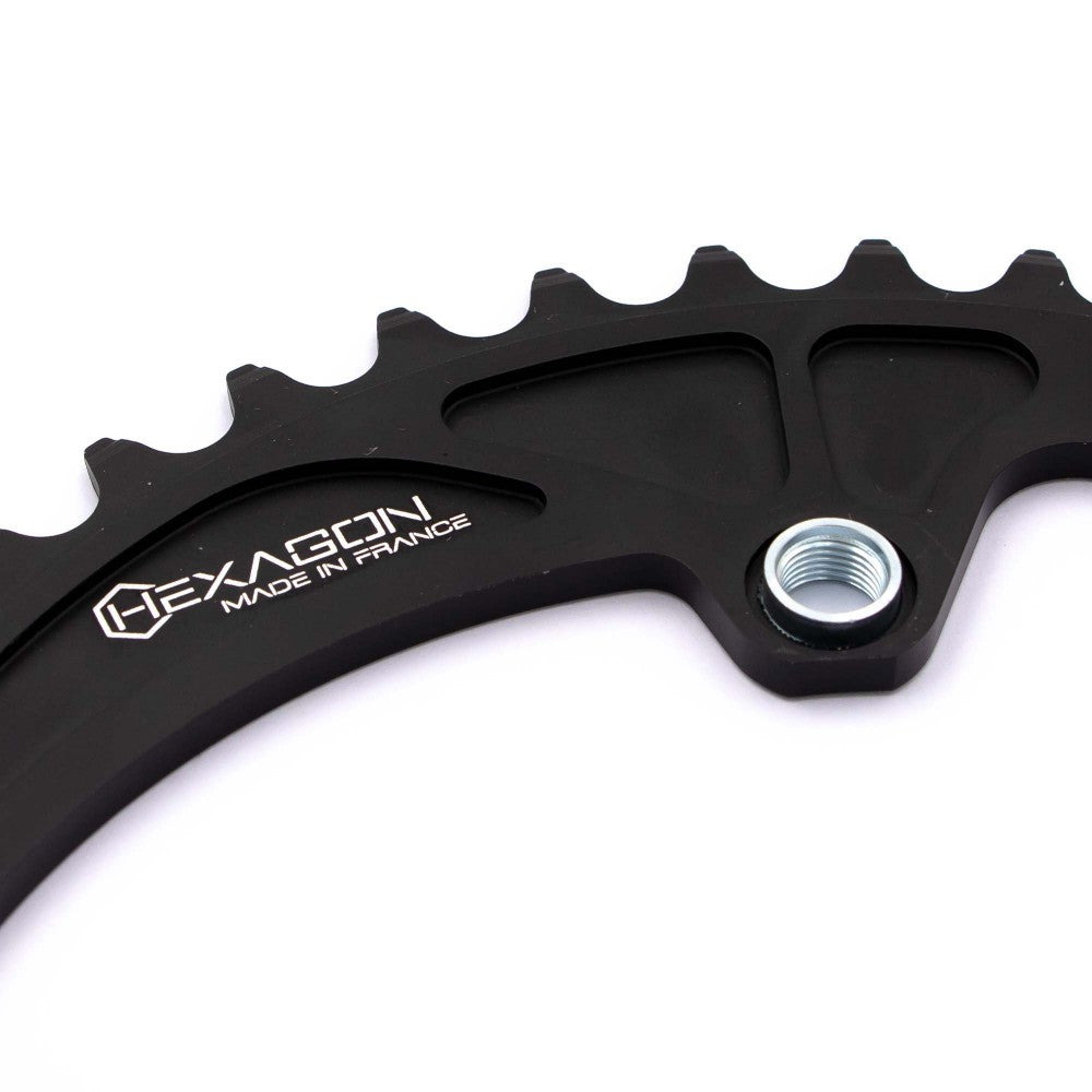 Corona PRIDE HEXAGON 4 Tornillos Roscados Black