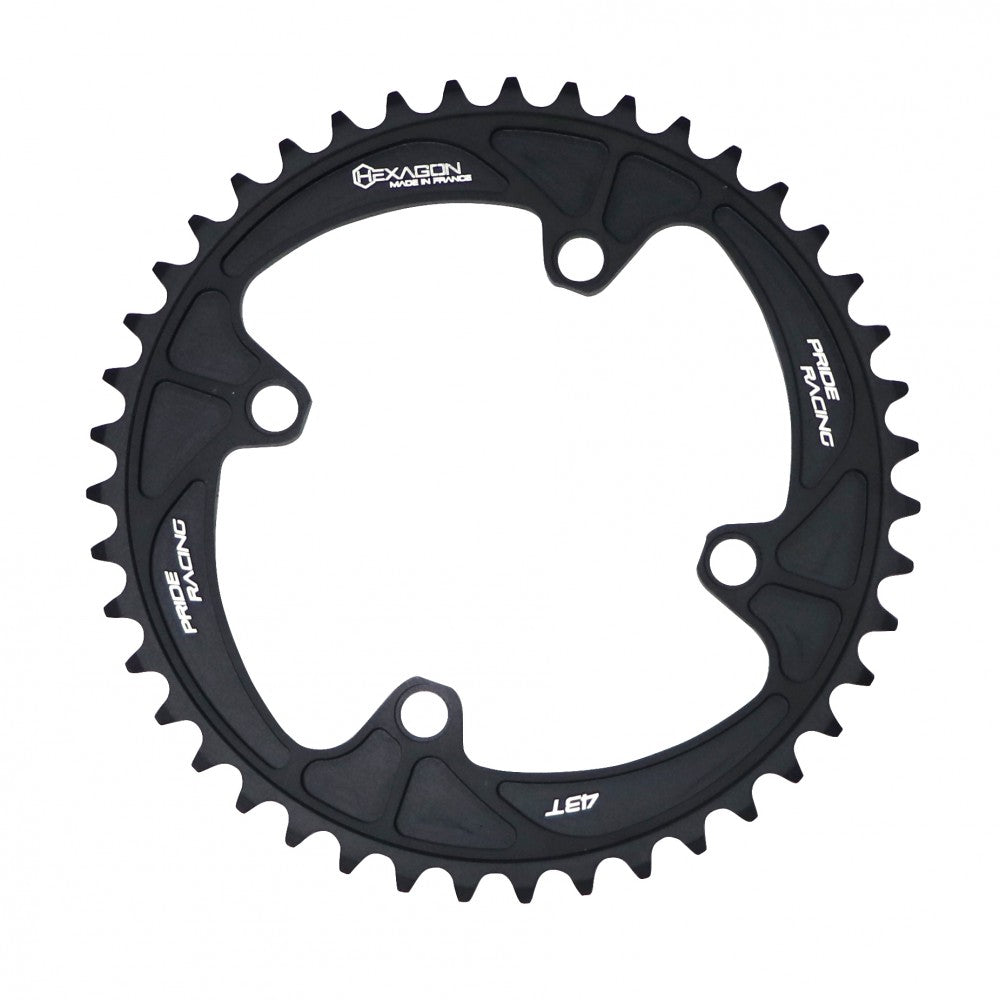 Corona PRIDE HEXAGON 4 Tornillos No Roscados Black