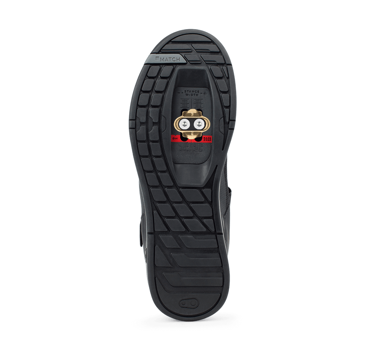 Zapatillas de MTB CRANKBROTHERS MALLET BOA CLIP negras/doradas — suela con cala