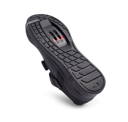 Zapatillas de MTB CRANKBROTHERS MALLET BOA CLIP negras/doradas — vista oblicua de la suela