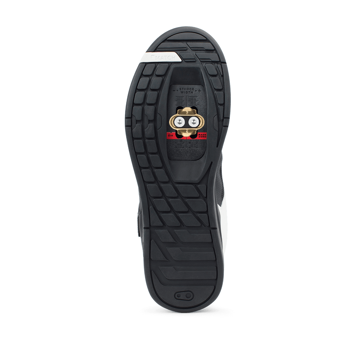 Zapatillas de MTB CRANKBROTHERS MALLET SPEED LACE CLIP negras/blancas — suela con cala
