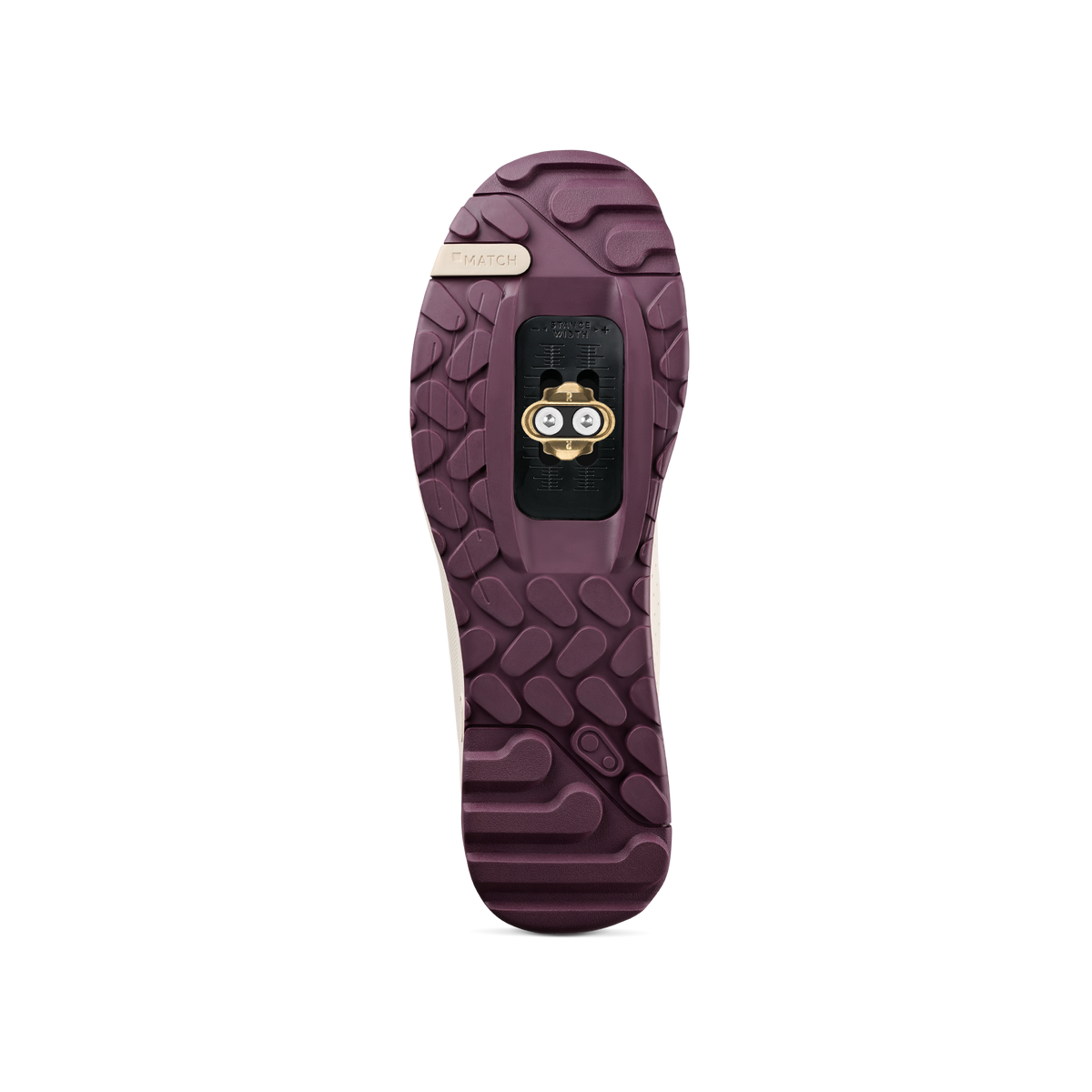 Zapatillas de MTB CRANKBROTHERS MALLET TRAIL LACE CLIP blancas/moradas — suela con cala