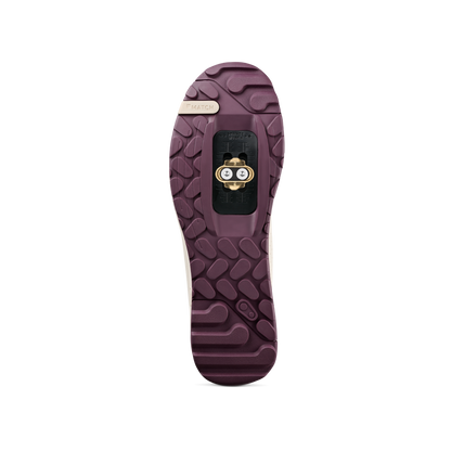 Zapatillas de MTB CRANKBROTHERS MALLET TRAIL LACE CLIP blancas/moradas — suela con cala