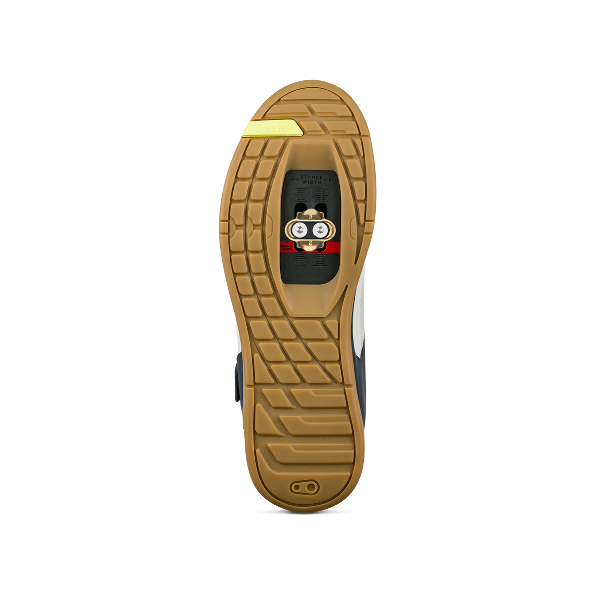 Zapatillas de MTB CRANKBROTHERS MALLET BOA CLIP azul marino/gris/color goma — suela con cala