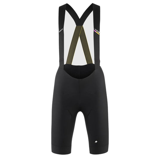 Culote corto con tirantes ASSOS DYORA R SPRING FALL de mujer negro — fondo blanco, 2000 x 2000