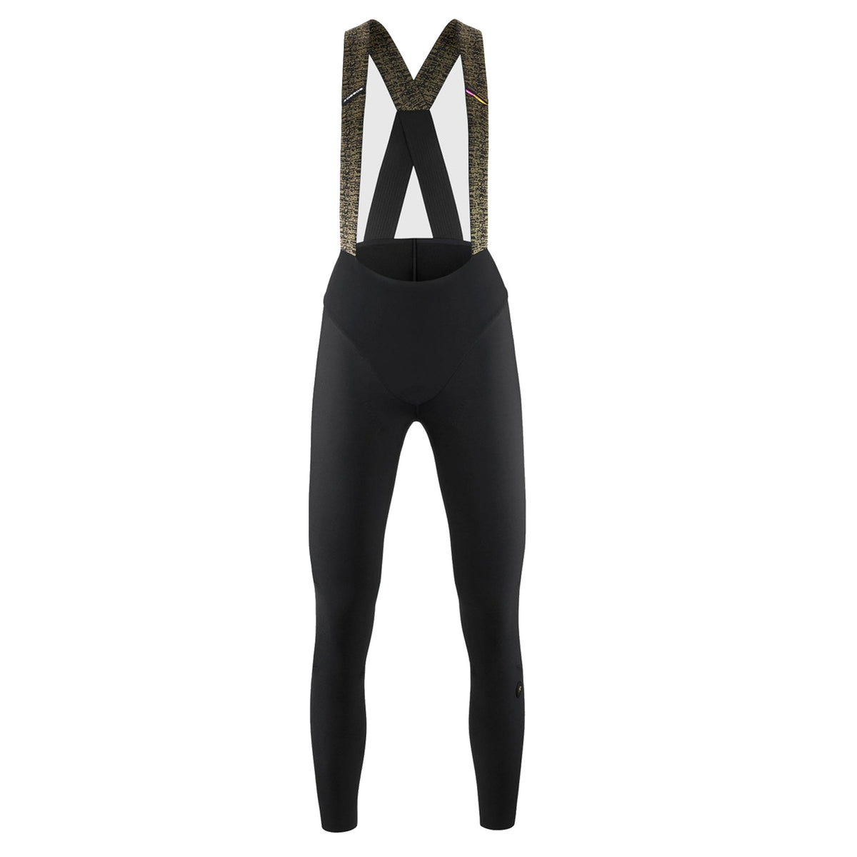 Culote largo con tirantes ASSOS UMA GTV SPRING FALL S11 de mujer negro — fondo blanco, 2000 x 2000