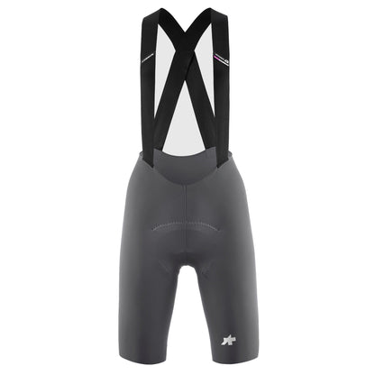 Culote corto con tirantes ASSOS DYORA R S11 para mujer, gris — fondo blanco, 2000 x 2000