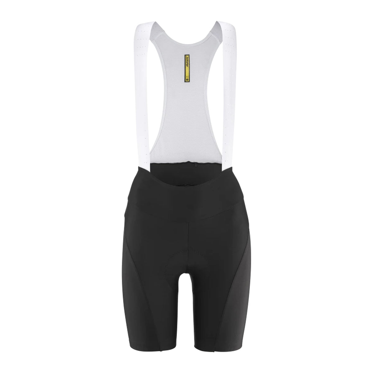 Culote corto con tirantes MAVIC AKSIUM para mujer negro — fondo blanco, 2000 x 2000