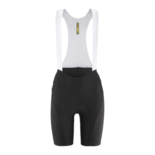 Culote corto con tirantes MAVIC AKSIUM para mujer negro — fondo blanco, 2000 x 2000