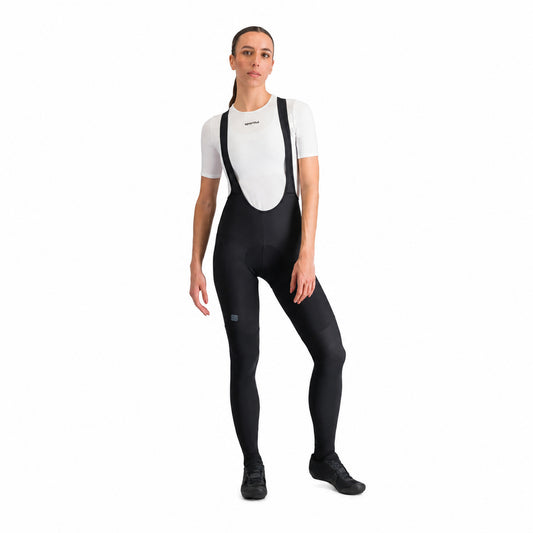 Culote largo con tirantes SPORTFUL PULSE para mujer negro — fondo blanco, 2000 x 2000