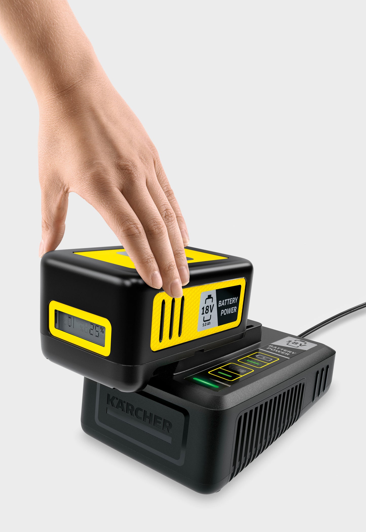 Kit de batería KÄRCHER Battery Power 18 V / 5 Ah + cargador rápido
