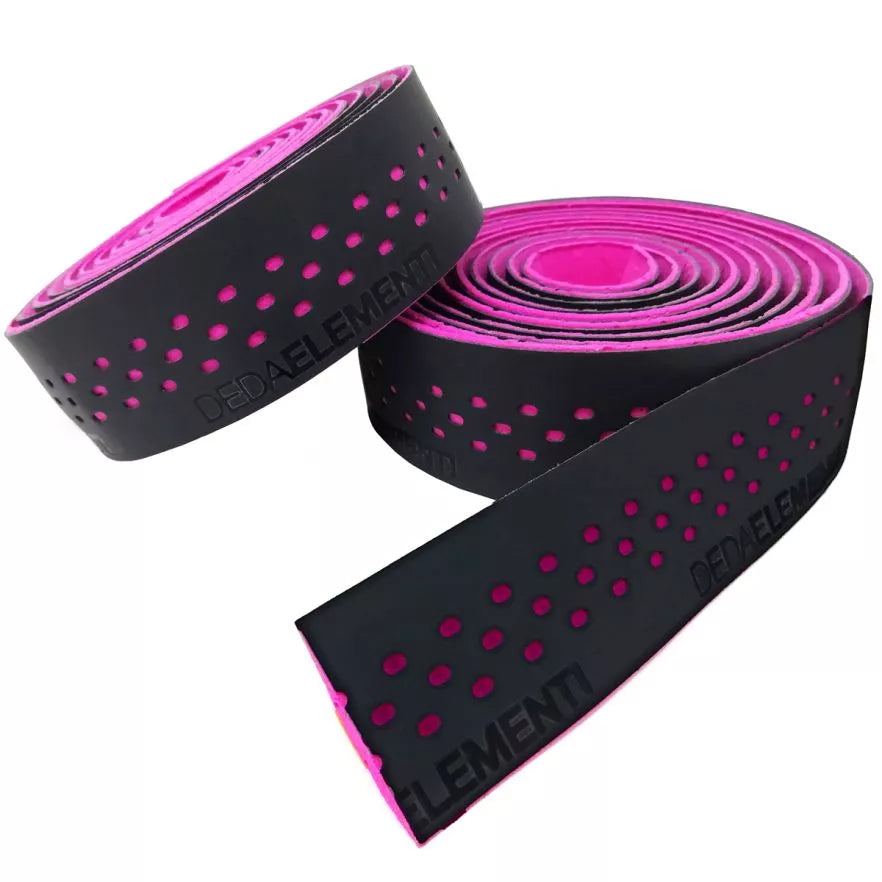 Cinta de manillar DEDA PRESA Negro/Rosa