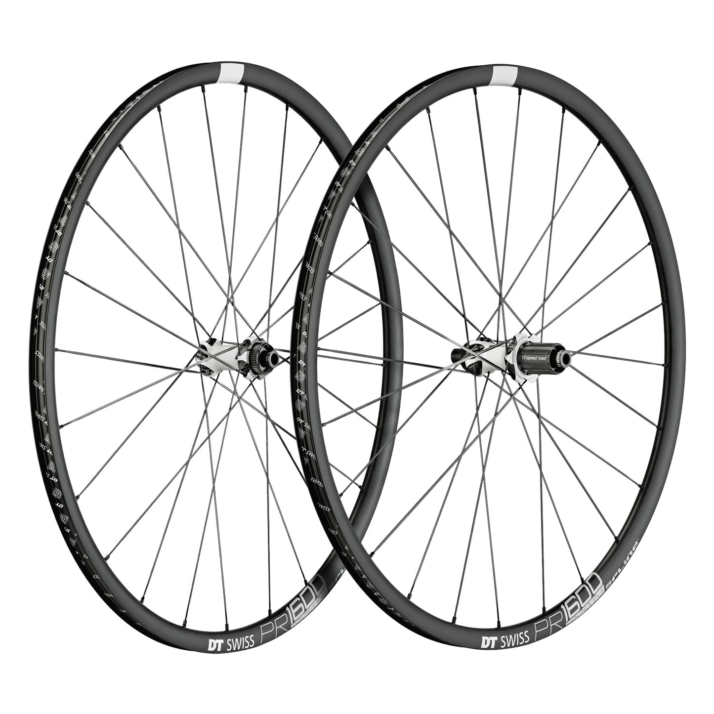 Par de ruedas DT SWISS PR 1600 SPLINE 23 DISC Tubeless Ready (Center Lock)