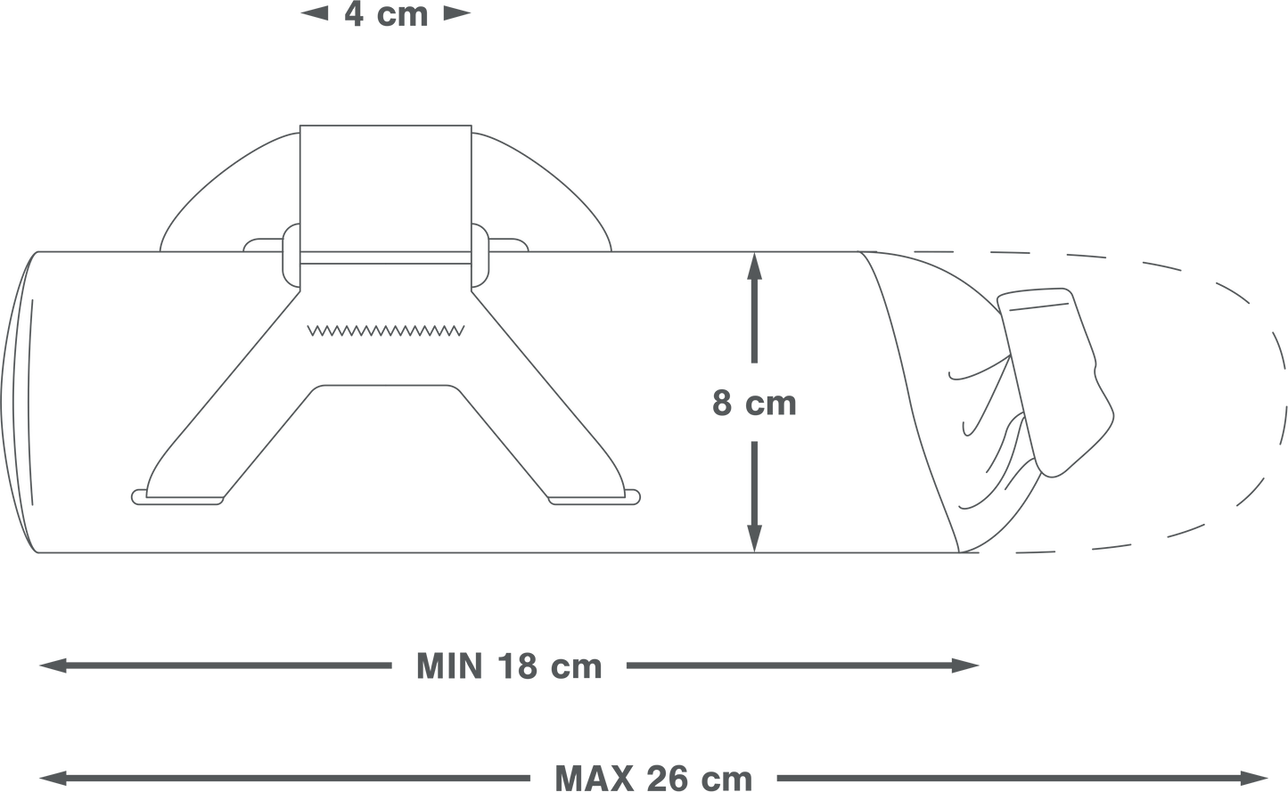 APIDURA EXPEDITION DOWNTUBE PACK Bolsa para cuadro 1,5 L