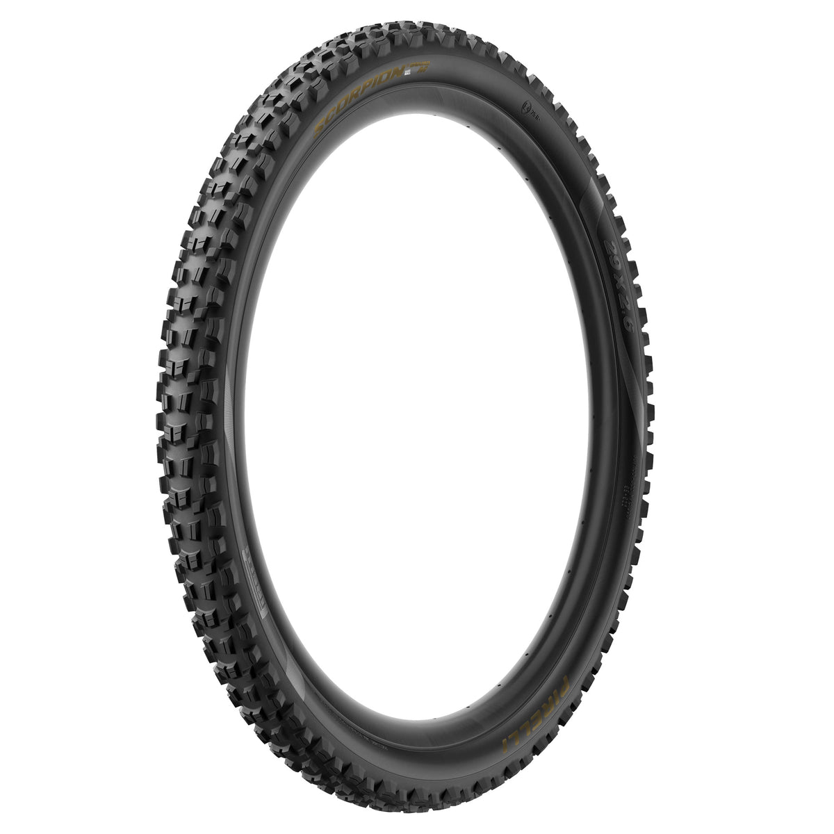 Cubierta PIRELLI SCORPION ENDURO M COLOUR EDITION 29x2.40 HardWall Tubeless Ready plegable negro/dorado
