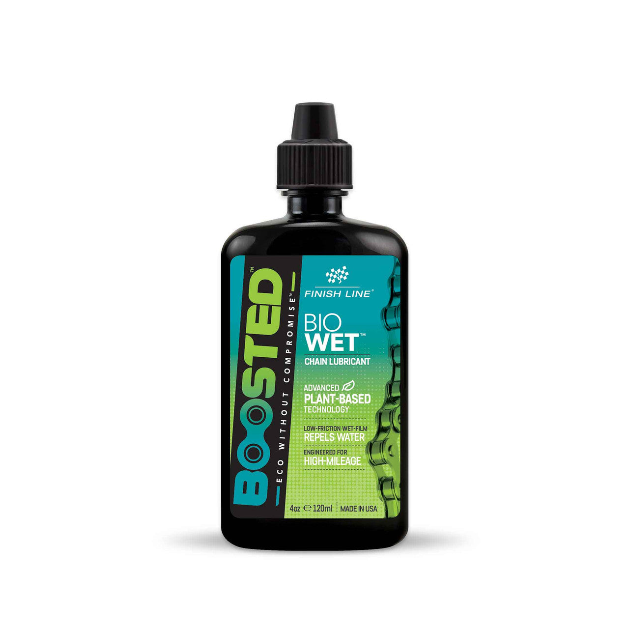 Lubricante para cadenas FINISH LINE BOOSTED™ BIO WET (120 ml)