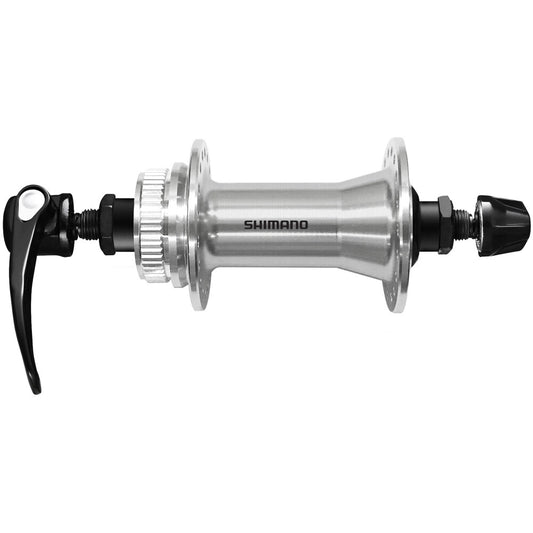 Buje Delantero SHIMANO CUES HB-QC400 - Edición Polished Silver