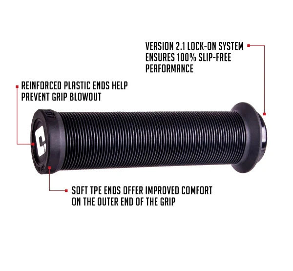 Puños ODI LONGNECK V2.1 Lock-on 135 mm Negro