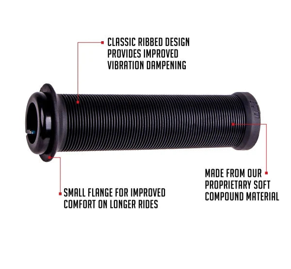 Puños ODI LONGNECK V2.1 Lock-on 135 mm Negro