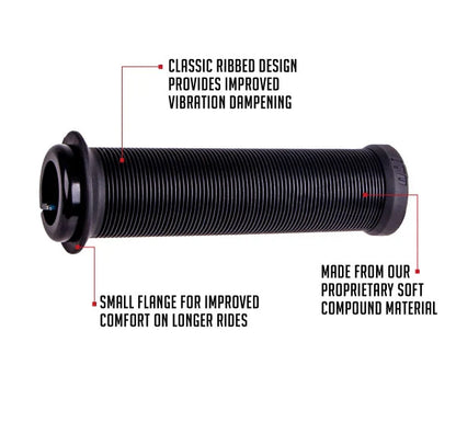 Grips ODI LONGNECK V2.1 Lock-on 135 mm Negro