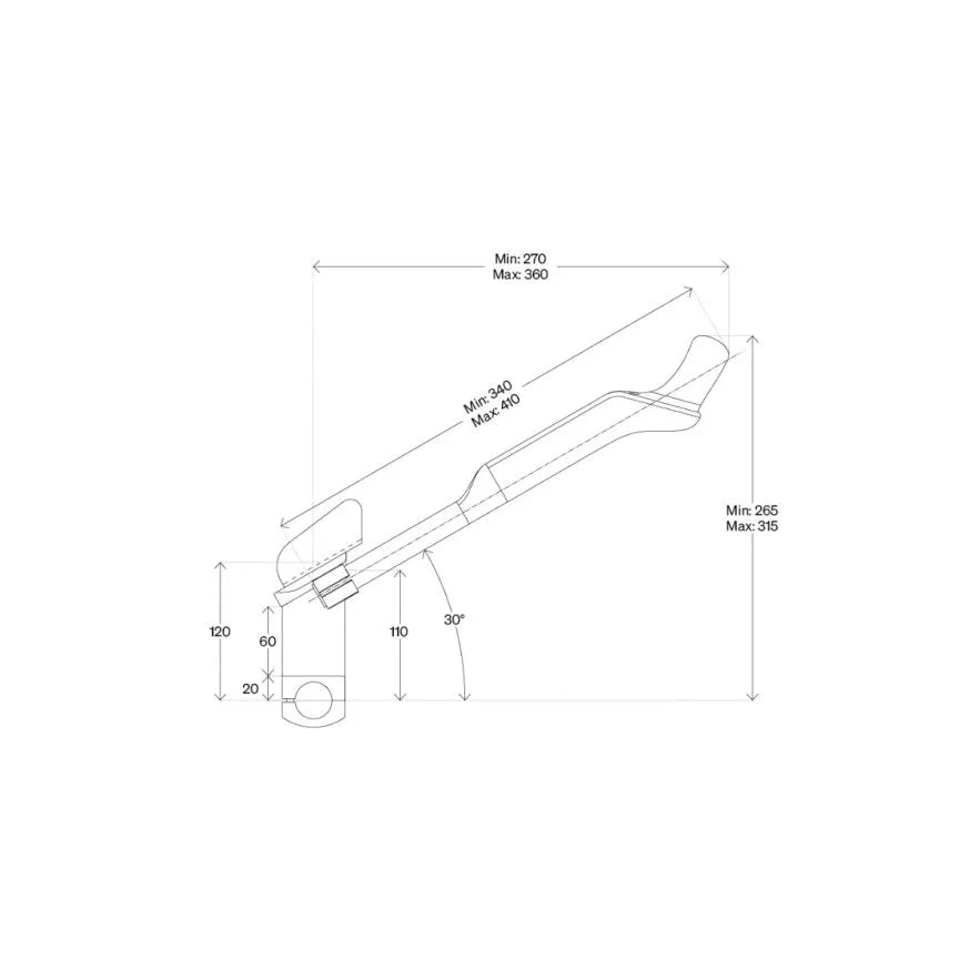 Extensiones de manillar DEDA FAST PRO para blips Shimano