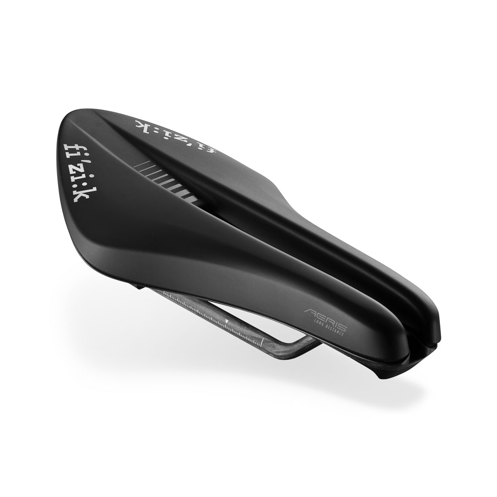 FIZIK TRANSIRO AERIS LD R1 135mm Sillín Carbono Raíles Negro