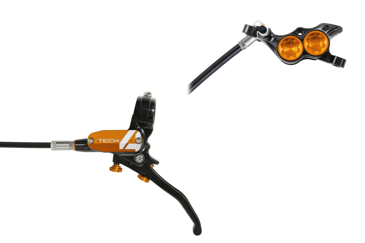 Freno delantero HOPE TECH 4 E4 Negro/Naranja