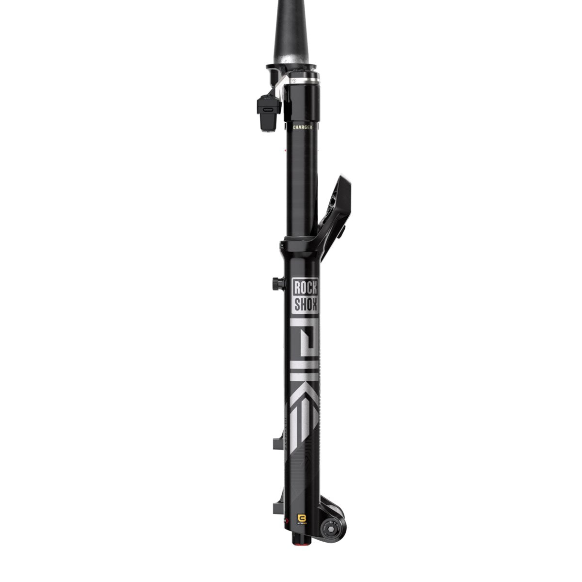 Horquilla ROCKSHOX PIKE ULTIMATE FLIGHT ATTENDANT negra - vista lateral