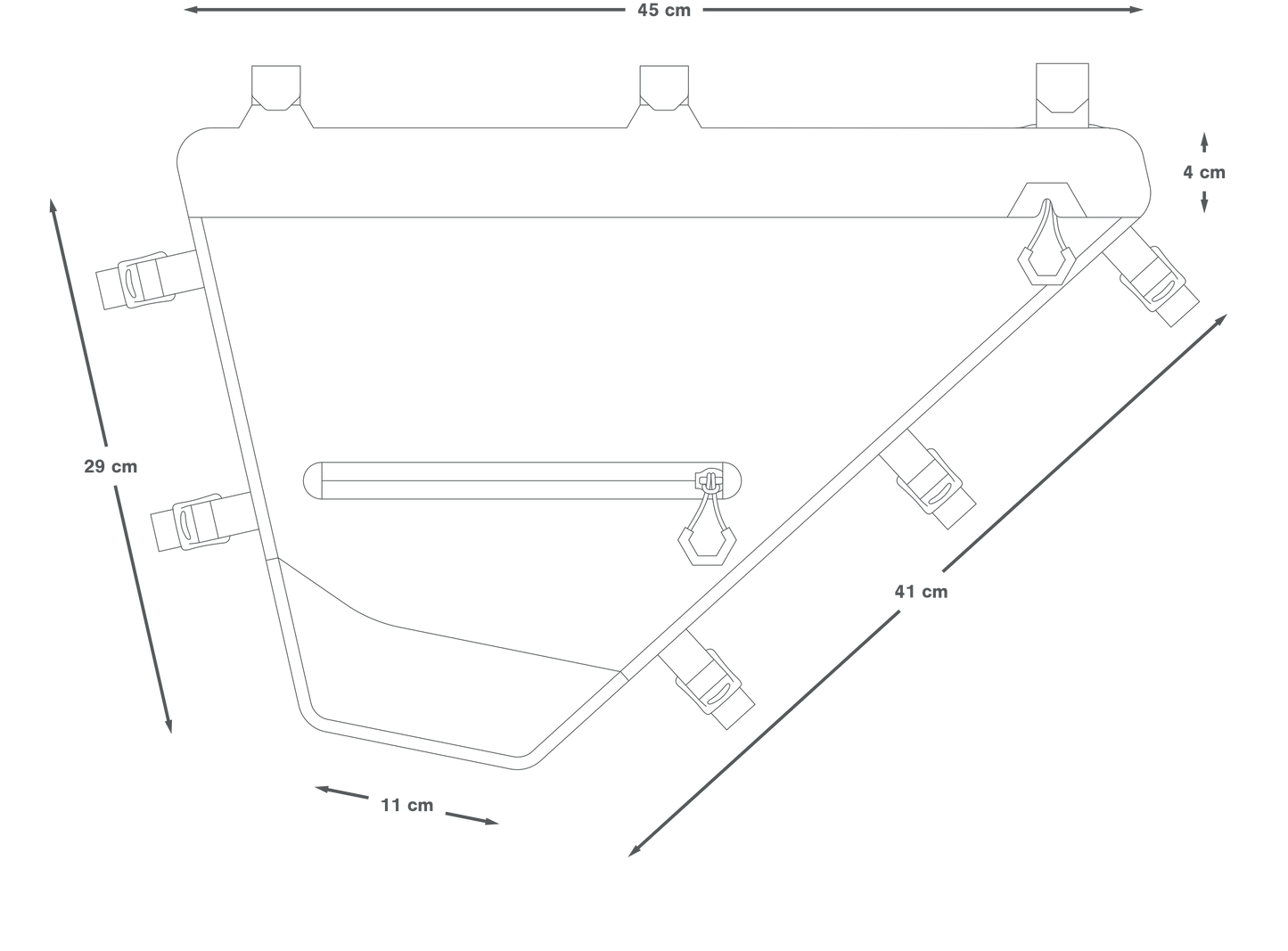 Bolsa para cuadro APIDURA EXPEDITION FULL FRAME PACK S 7.5 L Negro